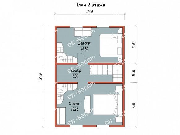 Сруб из бруса 8х8. фото
