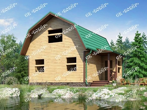 Сруб из бруса 6х7.5