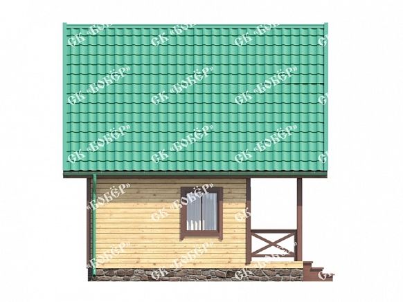 Маленький дом из бруса 6х6. фото